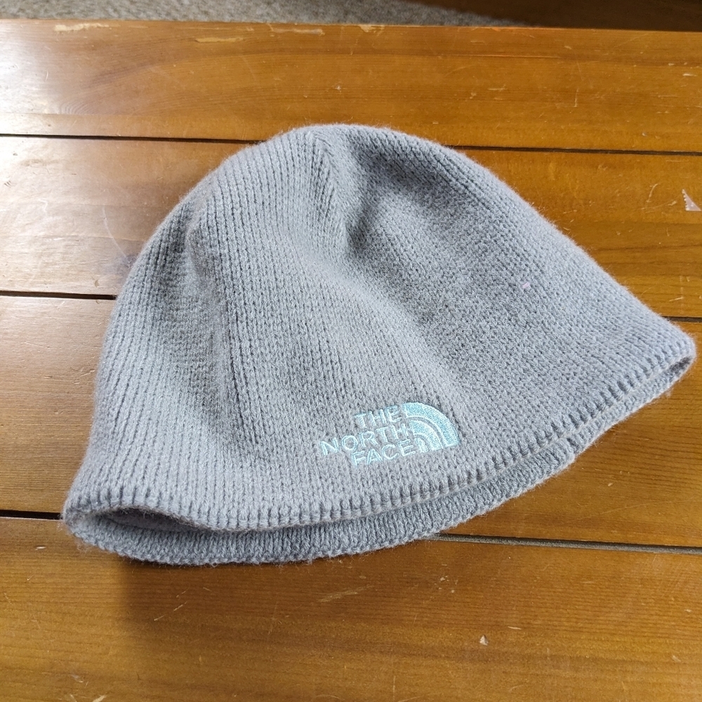The North Face Unisex Beanie Light Gray size youth small